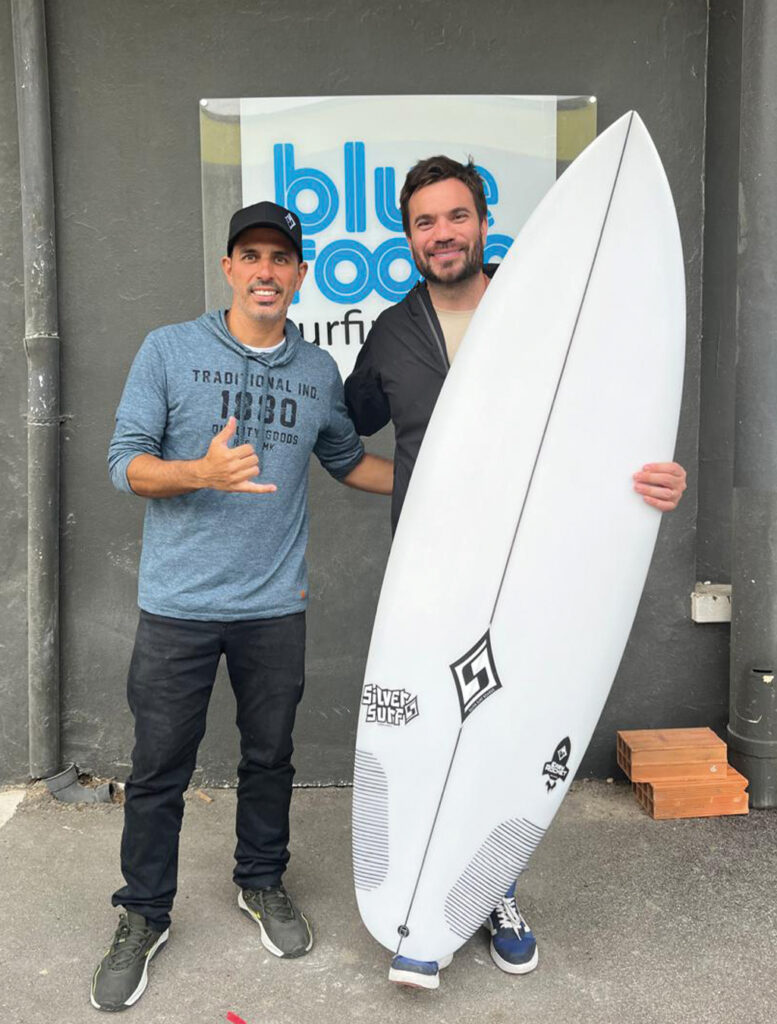 2023 - Guilherme e o Tico, o Shaper do Italo Ferreira, o primeiro campeão olímpico. Charneca da Caparica/Almada - Portugal